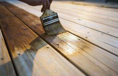Cedar Deck Staining - Painting Riverside, California