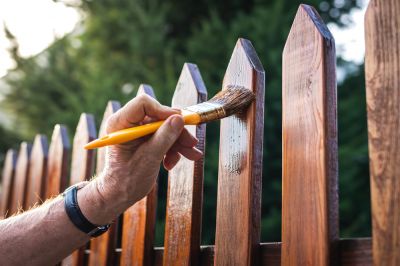 Fence Staining - Painting Riverside, California