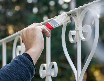 Metal Fence Painting - Painting South Orange, New Jersey
