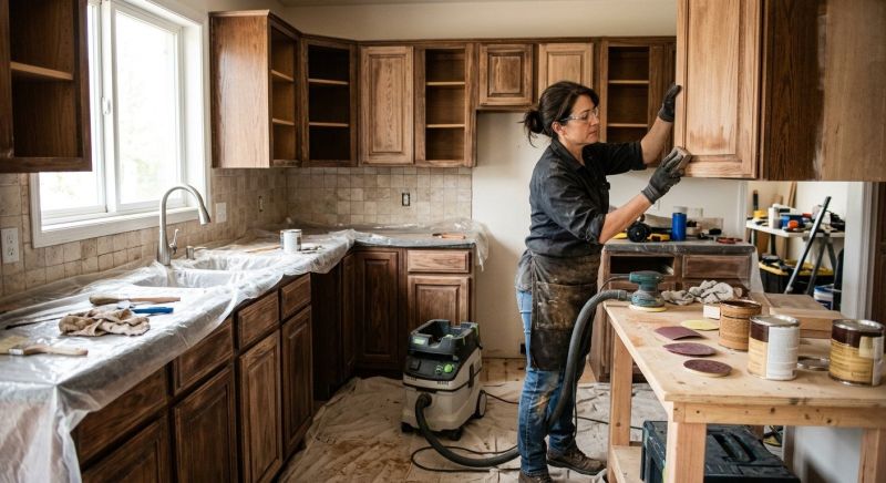 Wood Cabinet Refinishing in Indianapolis, IN